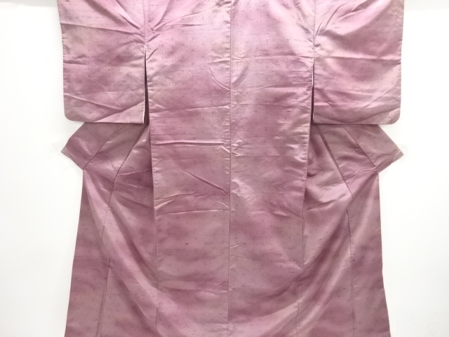 JAPANESE KIMONO / ANTIQUE KIMONO / SILK / TSUMUGI / WOVEN ASANOHA